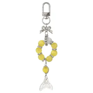 Glass & Cat Eye & Alloy Pendant Decorations