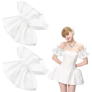 1 Pair Polyester Bride Puff Sleeves
