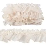 3Yards Ruffled Polyester Lace Ribbon