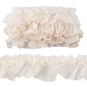 3Yards Ruffled Polyester Lace Ribbon
