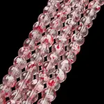 Baking Paint Transparent Glass Bead Strands
