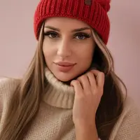 Kesi Fleecová čepice Alice K248 malpberry+ecru