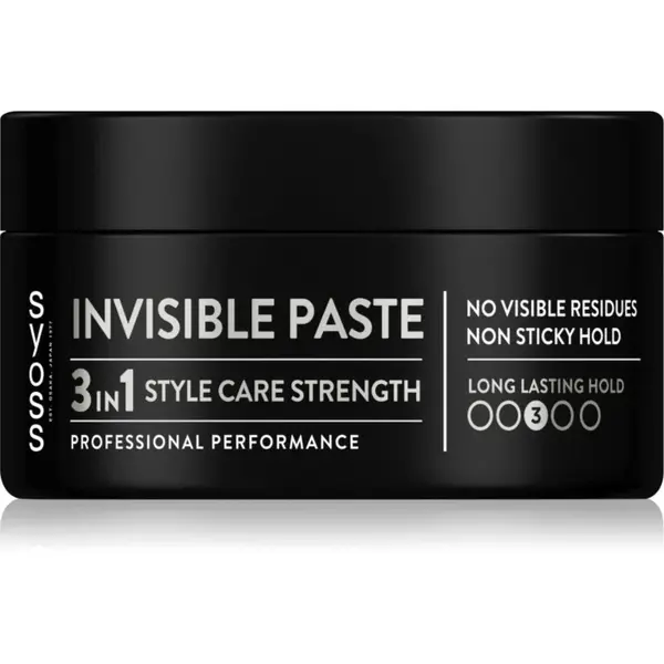 Syoss Invisible Paste transparentní stylingová pasta pro středně silnou fixaci 100 ml