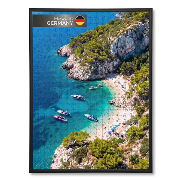 K-Möbel RÁM NA PUZZLE 50/75 cm hliníkový černý
