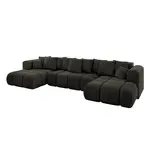 ALTDECOR SEDACÍ SOUPRAVA CLOUD-U-v1 405x185x90 černý velur