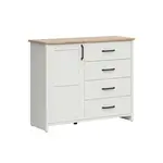 Petits-meubles SIDEBOARD Aksel Bílá a dřevo