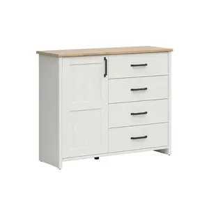 Petits-meubles SIDEBOARD Aksel Bílá a dřevo