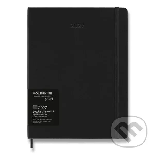Moleskine – 12-mesačný týždenný diár Smart PRO 2027 (čierny)