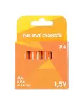 Sada 4 ks alkalických baterií AA (LR06) Num´axes | P59805