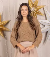 Gemre Soft brown long-sleeve sweater Rianne