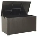 Beliani ÚLOŽNÝ BOX NA POLSTROVÁNÍ Ratan hnědý 155/75 cm Modena