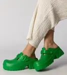 Gemre Green covered clogs Ferina