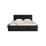 Fedve POLŠTÁŘOVÝ POSTEL FONDI SLIM 180x200 cm, Černá