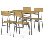 Jedálenský set Autronic Hnedá MDF AUT-O2156 OAK