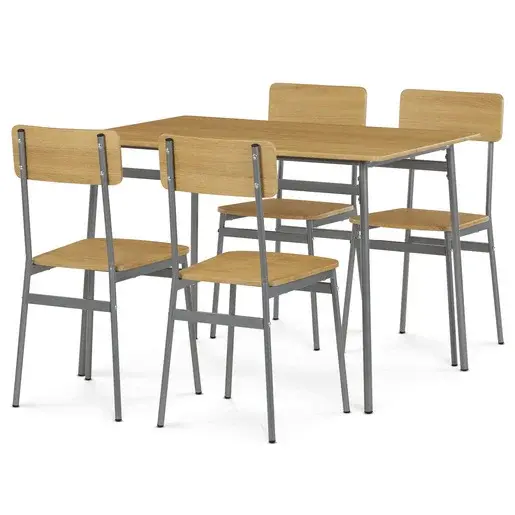 Jedálenský set Autronic Hnedá MDF AUT-O2156 OAK
