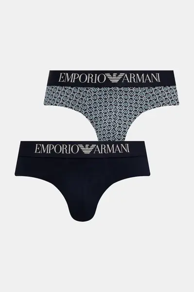 Emporio Armani Underwear  slipy pánske bavlnené s elastanom 2-pak