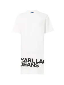 KARL LAGERFELD JEANS Šaty  čierna / biela