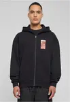 Puffer Peace Heavy Oversize Zip Hoody černá