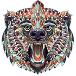 Drevené puzzle-Bear/M H21931
