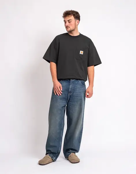 Carhartt WIP Brandon Pant Blue worn used wash XL