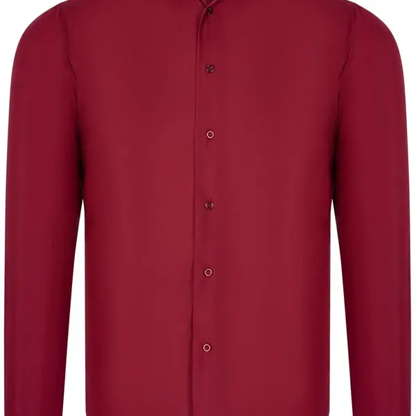 G726 DEWBERRY MEN'S SHIRT-BURGUNDY