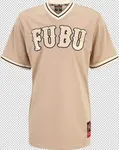 FUBU Tričko  béžová / piesková / biela