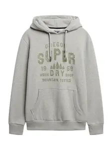 Superdry & Co Mikina  sivá / zelená