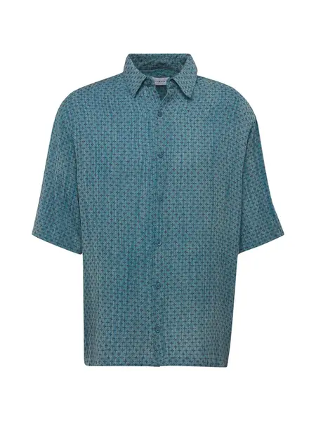 TOPMAN Košeľa  nebesky modrá / bordová