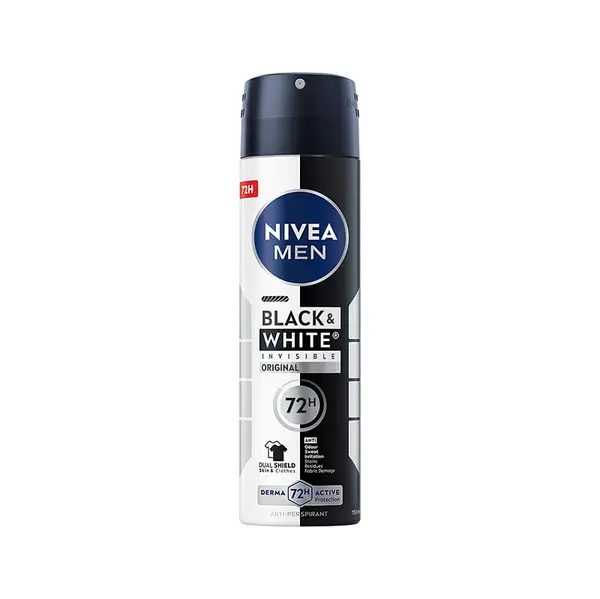 NIVEA  Men Invisible Black & White Original Sprej antiperspirant 150 ml