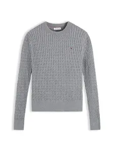 TOMMY HILFIGER Sveter  tmavosivá