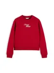TOMMY HILFIGER Mikina  krémová / červená