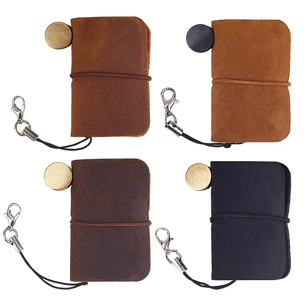 4Pcs 4 Colors Leather Notebook