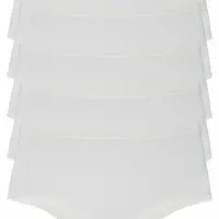 98545 Dewberry Women Panties High Waist Pack of 5-WHITE