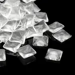 Transparent Clear Glass Square Cabochons