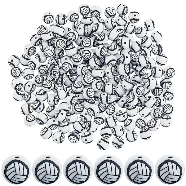 200Pcs Handmade Polymer Clay Beads