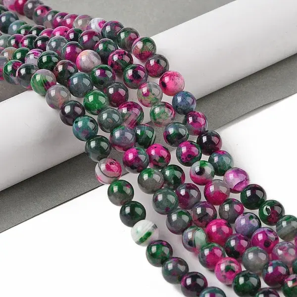 Natural Agate Bead Strands