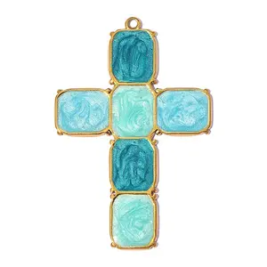 304 Stainless Steel with Enamel Pendants