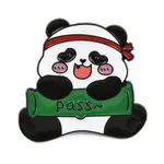 Panda with Bamboo Enamel Pins