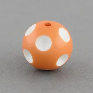 Bubblegum Opaque Acrylic Round Beads