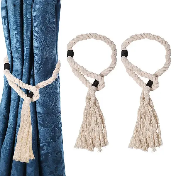 Cotton and Linen Curtain Tiebacks