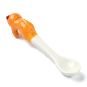 Porcelain Cat Animal Hanging Spoons