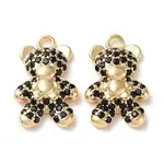 Real 18K Gold Plated Brass Micro Pave Cubic Zirconia Pendants