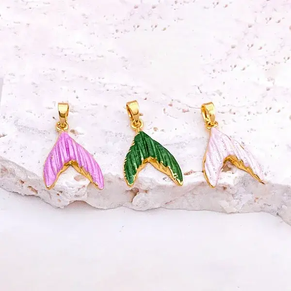 Brass Enamel Pendants
