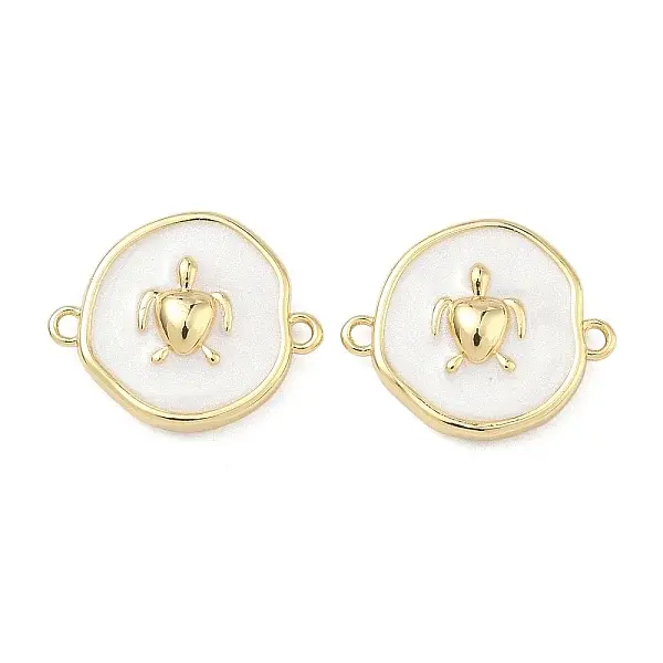 Ocean Brass Enamel Connector Charms