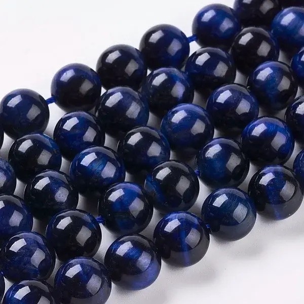 Natural Blue Tiger Eye Beads Strands
