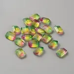 130Pcs Gradient Color Transparent Resin Cabochons
