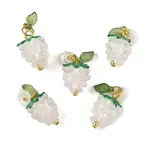 5Pcs Grape Handmade Lampwork & Resin & Acrylic Pendants