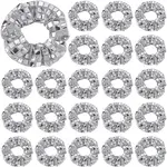 24Pcs Polyester Elastic Hair Accessories