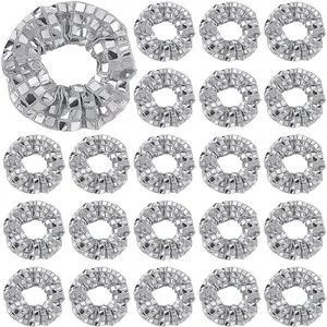 24Pcs Polyester Elastic Hair Accessories