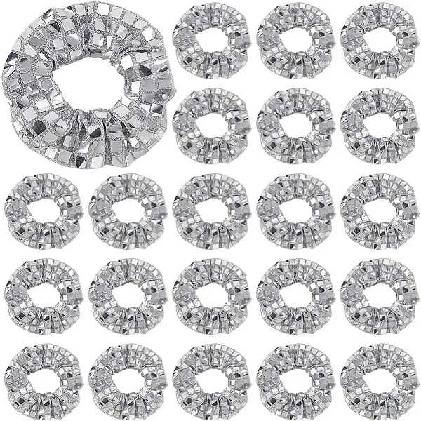 24Pcs Polyester Elastic Hair Accessories